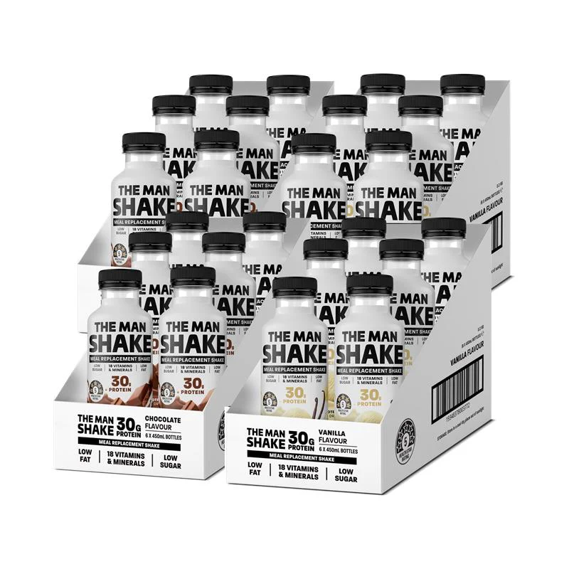 The Man Shake Ready-to-Drink Shakes Buy 3 Get 1 Free